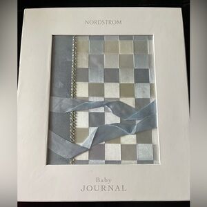 NWT Nordstrom Silver & Light Blue Baby Journal
